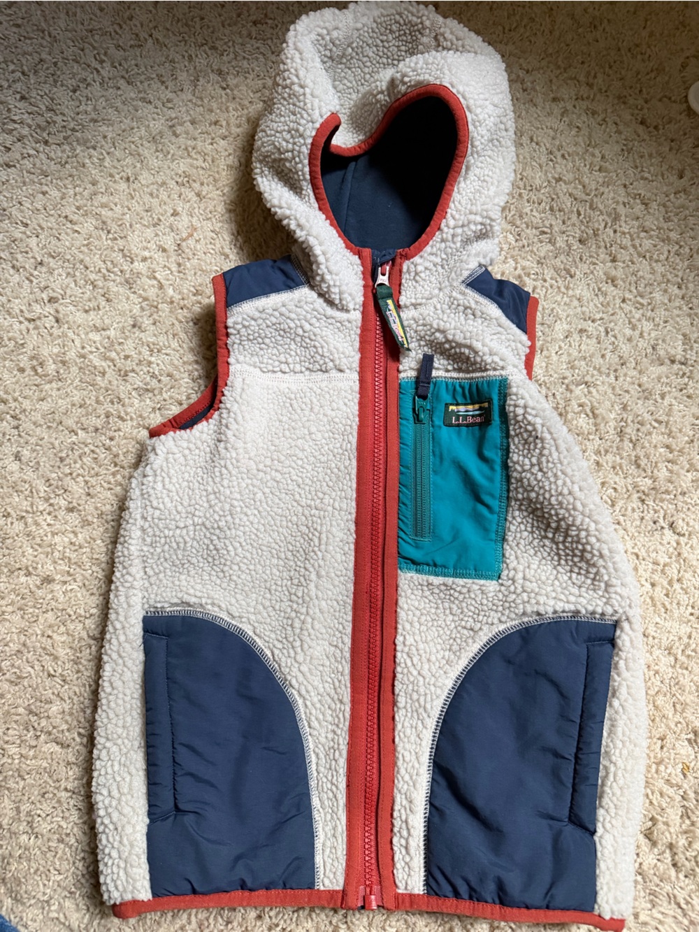 L.L. bean kids Sherpa vest